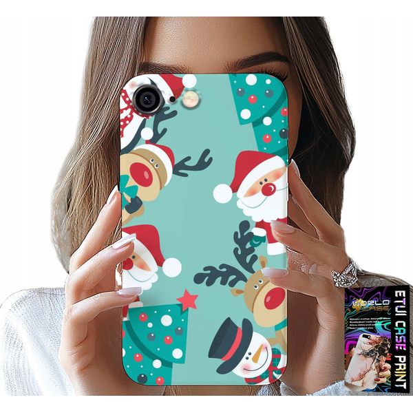 Custodia Per Iphone 6 / 6S - Disegni Natalizi Babbo Natale, Renna Pupazzo Di Neve-image