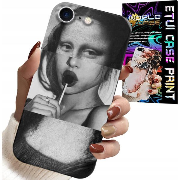 Custodia Per Iphone 7 / 8 / Se2 - Mona Lisa Con Lecca Lecca-image