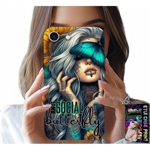 Custodia Per Iphone 7 / 8 / Se2 - Anti Social, Farfalla, Femminile-image