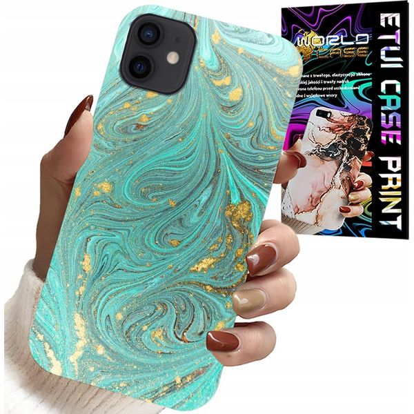 Custodia Per Iphone 11 - Motivi Marmorizzati + Vetro Temperato-image