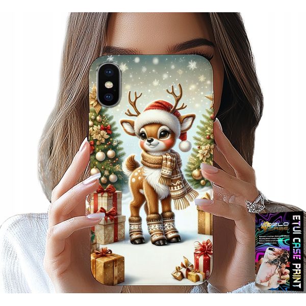 Custodia Per Iphone Xs Max - Renna, Disegni Natalizi + Vetro-image