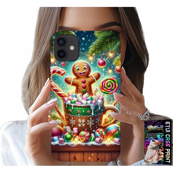 Custodia Per Iphone 13 Mini - Disegni Natalizi Di Pan Di Zenzero + Vetro-image