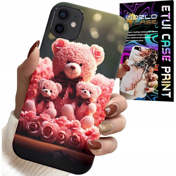 Custodia Per Iphone 13 Mini - Orsacchiotto Rosa Regalo Di Famiglia + Lamina-image