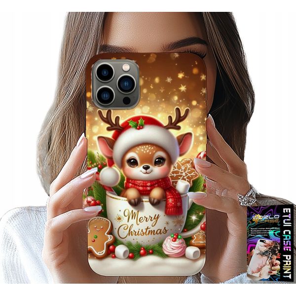 Custodia Per Iphone 13 Pro Max - Dolce Renna Motivo Natalizio-image