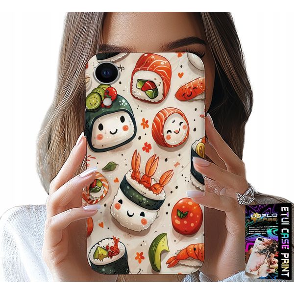 Custodia Per Iphone Xr - Custodia Per Sushi Dolce E Sorridente-image