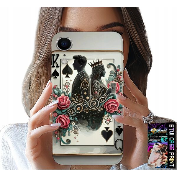 Custodia Per Iphone Xr - Card King Poker Card + Vetro-image