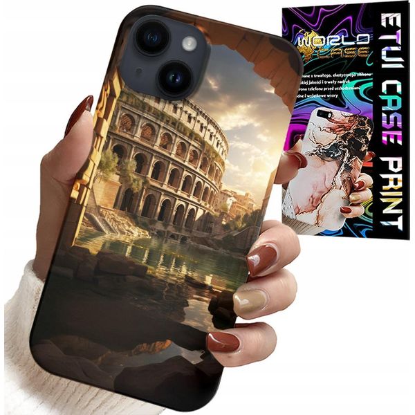 Custodia Per Iphone 14 Plus - Colosseo Romano Antichità Romana-image