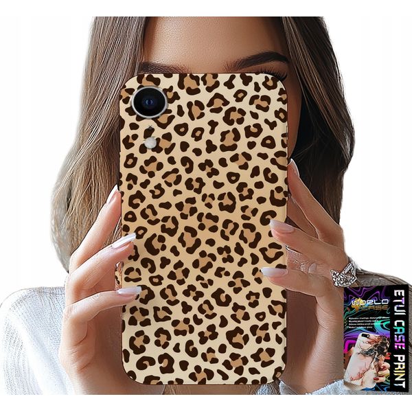 Custodia Per Iphone Xr - Retro In Stampa Leopardata Modelli Da Donna Alla Moda-image