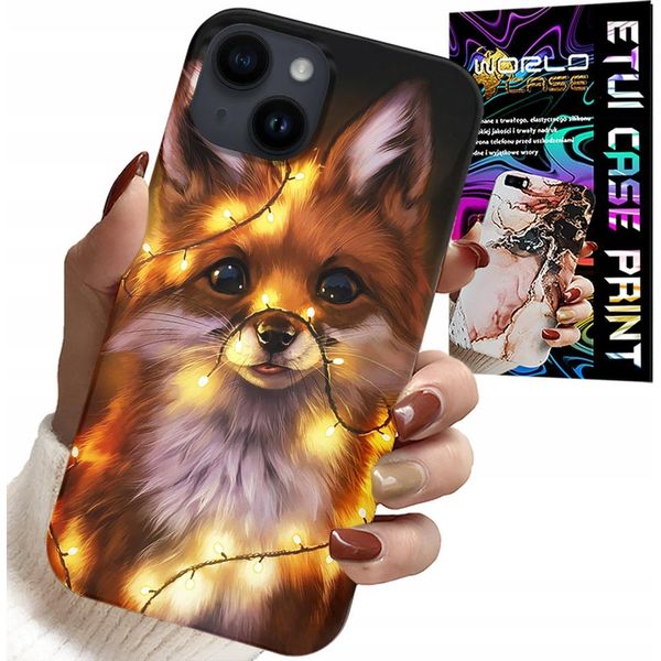 Custodia Per Iphone 13 - Dolce Volpe Animali Della Foresta + Vetro-image