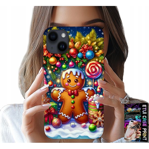 Custodia Per Iphone 13 - Pan Di Zenzero, Disegni Di Caramelle + Vetro-image