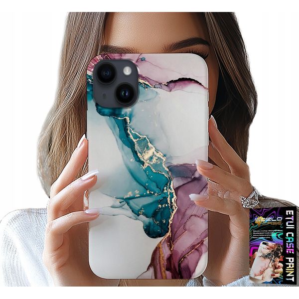 Custodia Per Iphone 14 Plus - Elegante Custodia Da Donna In Marmo Alla Moda-image