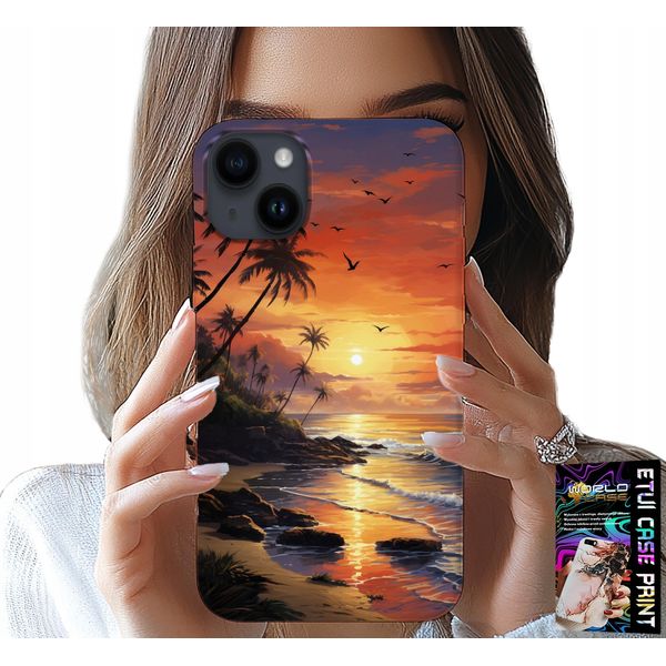 Custodia Per Iphone 14 Plus - Custodia Per Spiaggia, Vacanza, Isola Tropicale-image