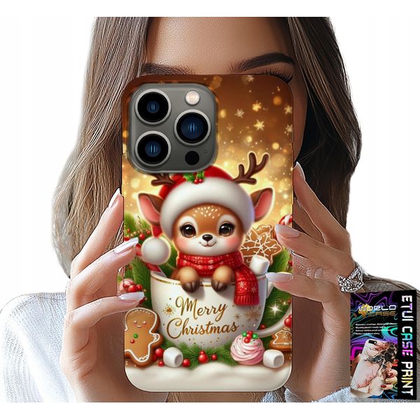 Custodia Per Iphone 16 Pro Max - Dolce Renna Motivo Natalizio-image