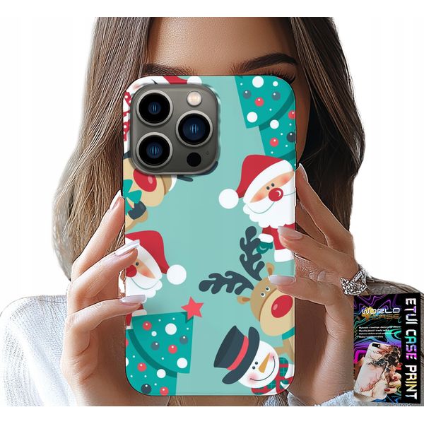 Custodia Per Iphone 15 Pro Max - Disegni Natalizi Babbo Natale, Renna Pupazzo Di Neve-image