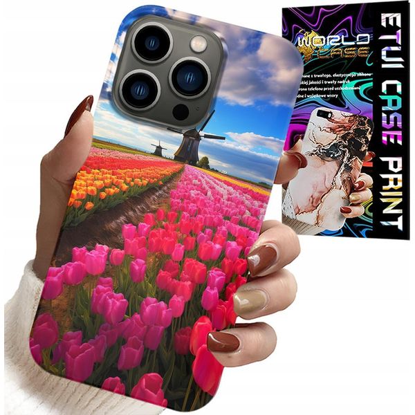 Custodia Per Iphone 14 Pro Max - Campo Di Tulipani Colorati, Tulipano, Custodia-image