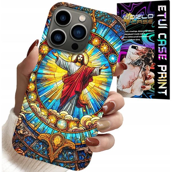 Custodia Per Iphone 15 Pro - Gesù Cristianesimo Religione + Vetro-image