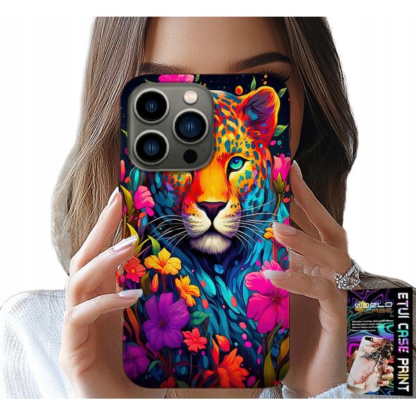 Custodia Per Iphone 16 Pro Max - Motivi Floreali Tigre Tigre + Lamina-image