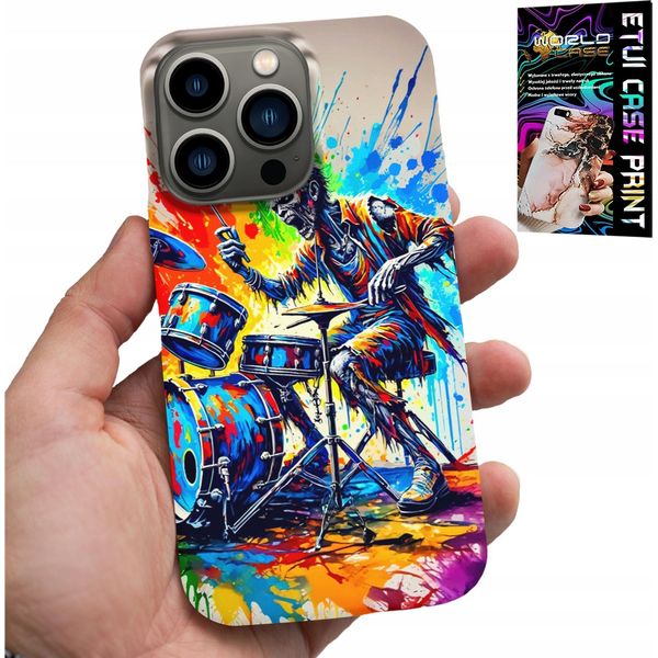 Custodia Per Iphone 15 Pro - Cover Scheletro Rock Drums Drums-image