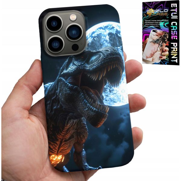 Custodia Per Iphone 15 Pro - Dino Dinosauro Tirannosauro Cover Case-image