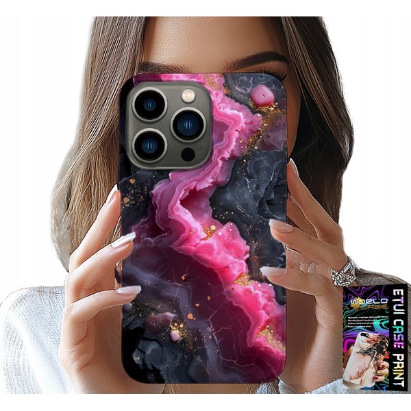 Custodia Per Iphone 15 Pro Max - Retro In Marmo Rosa, Design Alla Moda-image