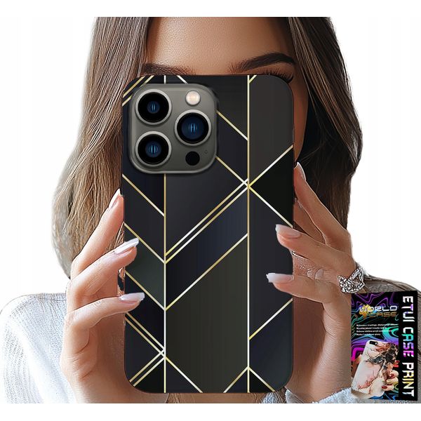 Custodia Per Iphone 16 Pro Max - Cornici Dorate, Design Elegante + Vetro-image