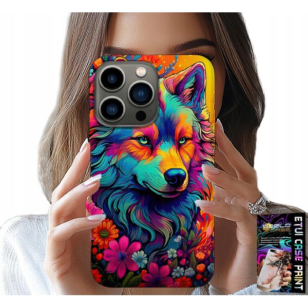 Custodia Per Iphone 15 Pro - Disegni Colorati, Custodia Swora Wolf Pack-image