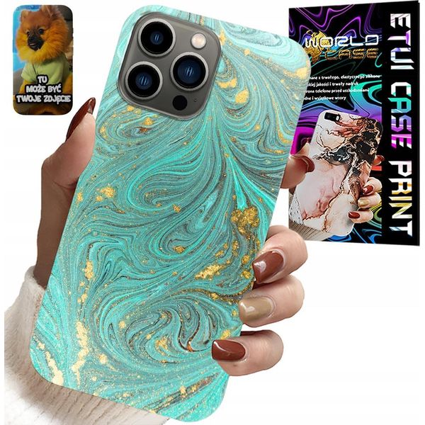 Custodia Per Iphone 13 Pro - Motivi Marmorizzati + Vetro Temperato-image