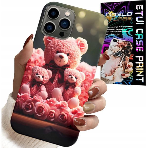 Custodia Per Iphone 11 Pro - Orsacchiotto Rosa Regalo Per La Famiglia + Lamina-image