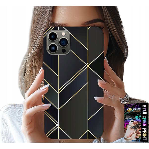 Custodia Per Iphone 11 Pro - Cornici Dorate, Design Elegante + Vetro-image