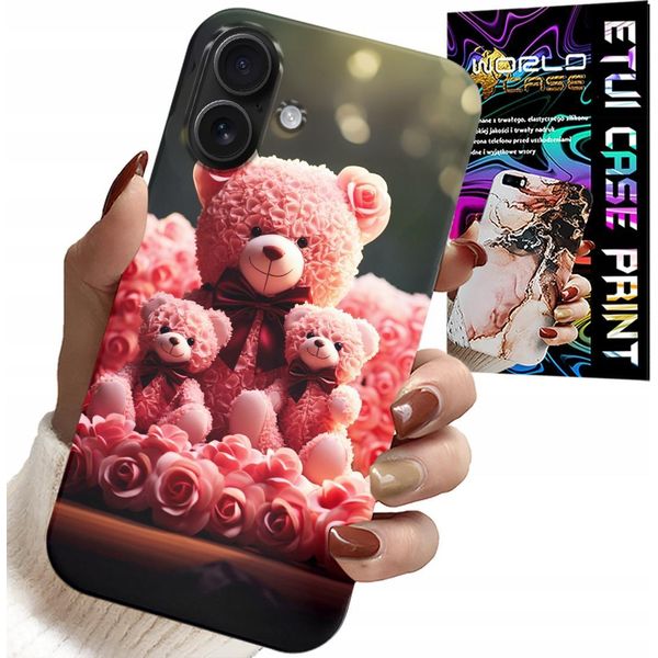 Custodia Per Iphone 16 - Orsacchiotto Rosa Regalo Di Famiglia + Lamina-image