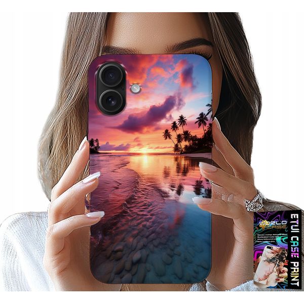 Custodia Per Iphone 16 Plus - Spiaggia Vacanza Isola Bella Vista + Vetro-image