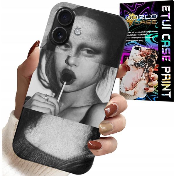 Custodia Per Iphone 16 - Mona Lisa Con Lecca Lecca-image