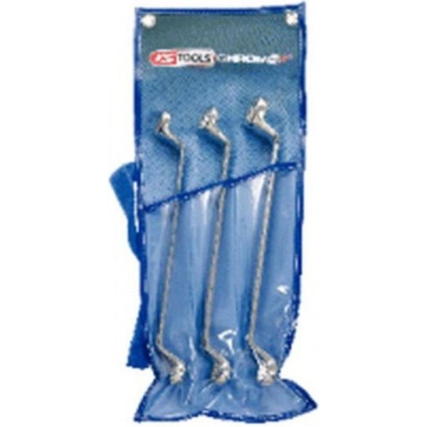 Ks Tools Chrome+ Set Di Chiavi A Doppio Anello, 3 Pz.21X23-30X32Mm, 518.0843-image