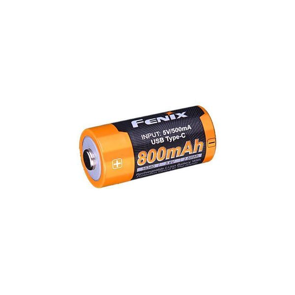 Batteria Fenix RCR123A 800 Mah (Li-Ion) USB-C Ricaricabile 1 Pz-image