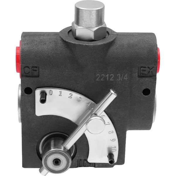Valvola Idraulica Di Controllo Del Flusso Regolabile, Portata Regolabile Da 0 A 30 Gpm, Pressione Massima Di 3000 Psi, 3/4""-image