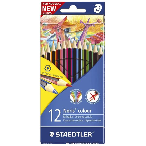 Staedtler® 185 C12 Matite Colorate Noris® Color - 3 Mm, Scatola Di Cartone 12 Colori-image