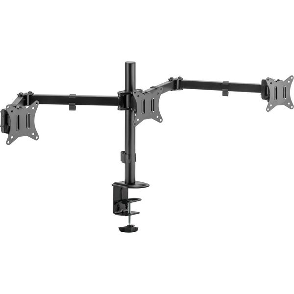 Logilink BP0173 Braccio Per Monitor Triplo Logilink, Lunghezza Braccio: 658 Mm, Nero-image