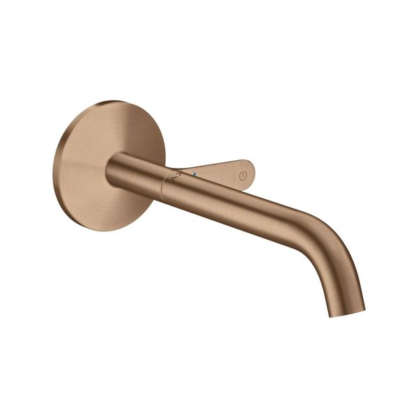 Hansgrohe Fertigmontageset Axor One Up-Waschtisch-Einhebelmischer, Ausl. 220Mm, Brushed Red Gold (48112310)-image