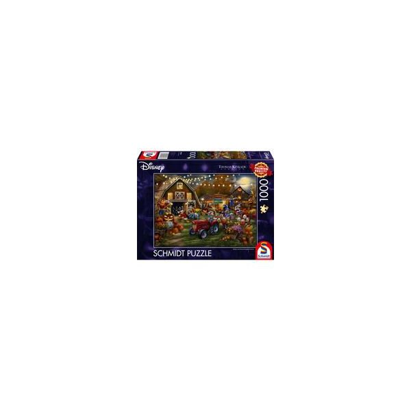 Thomas Kinkade Studios: Disney - Mickey & Minnie Pumpkin Festival, Puzzle 1000 Teile-image
