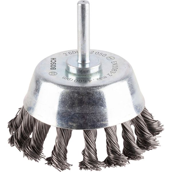 Pro Spazzola A Tazza Pesante In Metallo, Gambo Dritto, 65 X 0,5 Mm-image