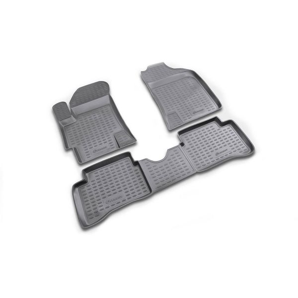 Tappetino Element 3D Per Kia Rio, 2005-2011, 5 Porte, 4 Pezzi.-image