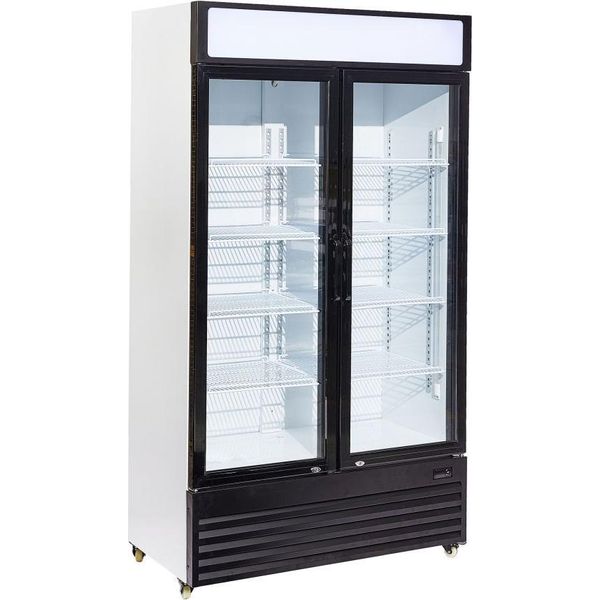 Frigorifero Combisteel 2 Porte In Vetro BEZ-750 Gd - Illuminazione Led, 750 Litri-image