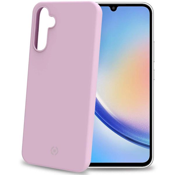 Custodia In Gomma Cromo Soft Galaxy A34 5G Rosa-image