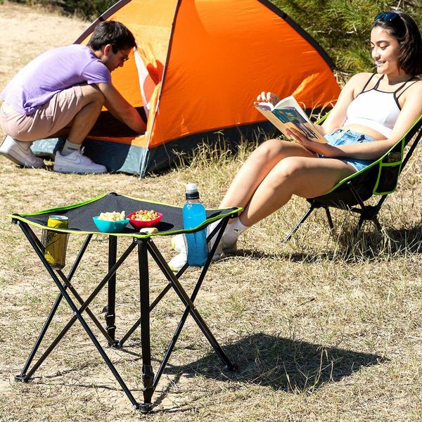 Tavolo Da Campeggio Pieghevole In Tessuto Con Copertura Cafolby Innovagoods-image