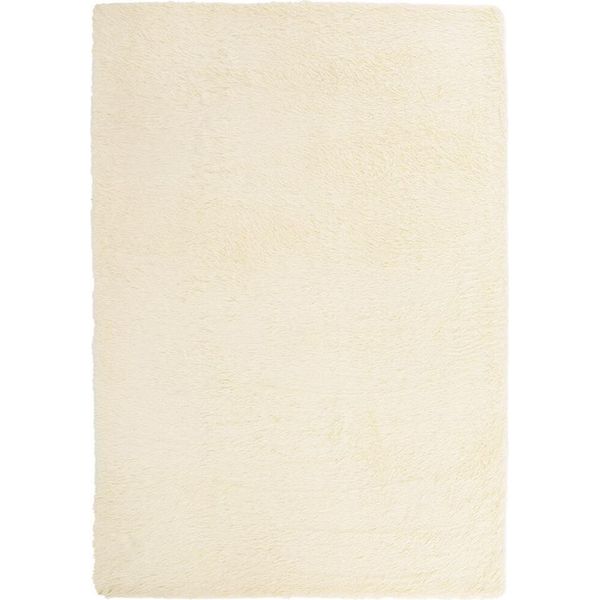 Vidaxl Tappeto Shaggy A Pelo Alto Navarra Crema 160X230 Cm Poliestere-image