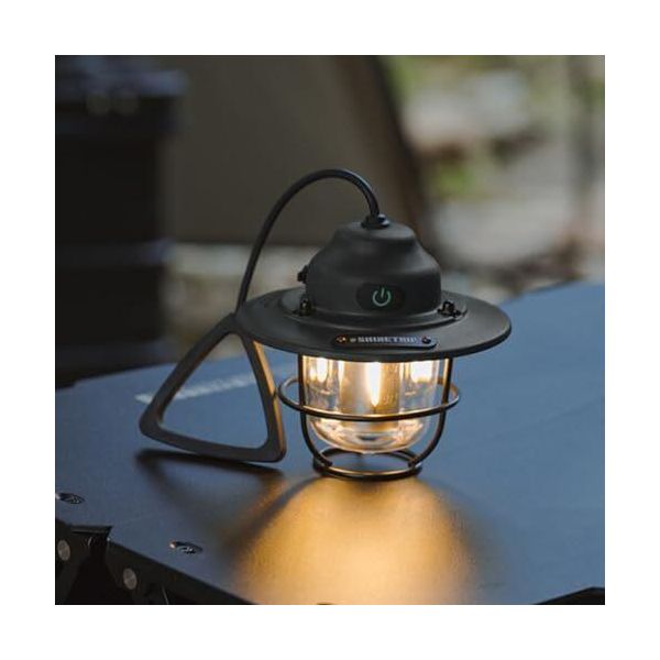 Starnearby Mini Led Lanterna Da Campeggio Dimmerabile, Batteria Ricaricabile 1200Mah, Lanterna Da Campeggio Retrò, Lanterna Da Tenda Da Esterno Impermeabile IPX4, Lanterna Portatile Per-image