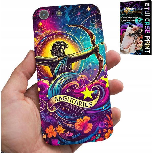 Custodia Per Iphone 5 / 5S / 5C - Segno Zodiacale, Sagittario Astronomia Retro Custodia-image