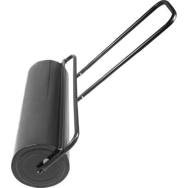 Rullo Da Prato In Acciaio Con Rullo Per Acqua E Sabbia Rullo Da Prato Con Rullo Pesante Rullo Manuale Con Impugnatura A U Nero-image