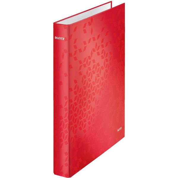 Leitz 42410026 Leitz Wow Raccoglitore Ad Anelli A 2 Anelli Rosso 4,0 Cm Din A4-image