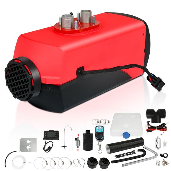 Tolletour Riscaldatore Diesel Aria Parcheggio 12 V 5 Kw, Riscaldatore Aria Parcheggio Diesel Riscaldatore Aria. Riscaldatore Diesel Con Display Lcd E Telecomando-image
